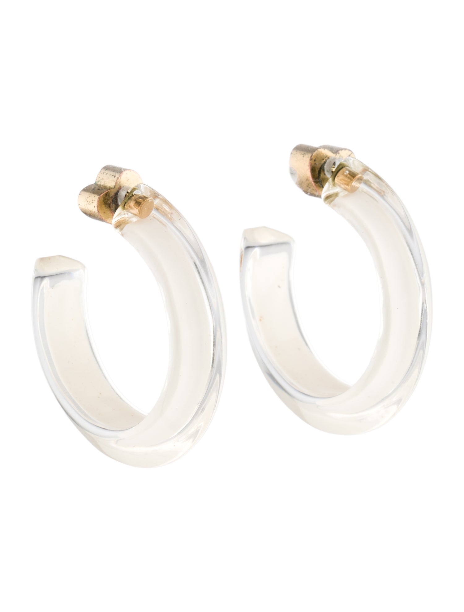 Alison Lou Small Lucite Jelly Hoop Earrings