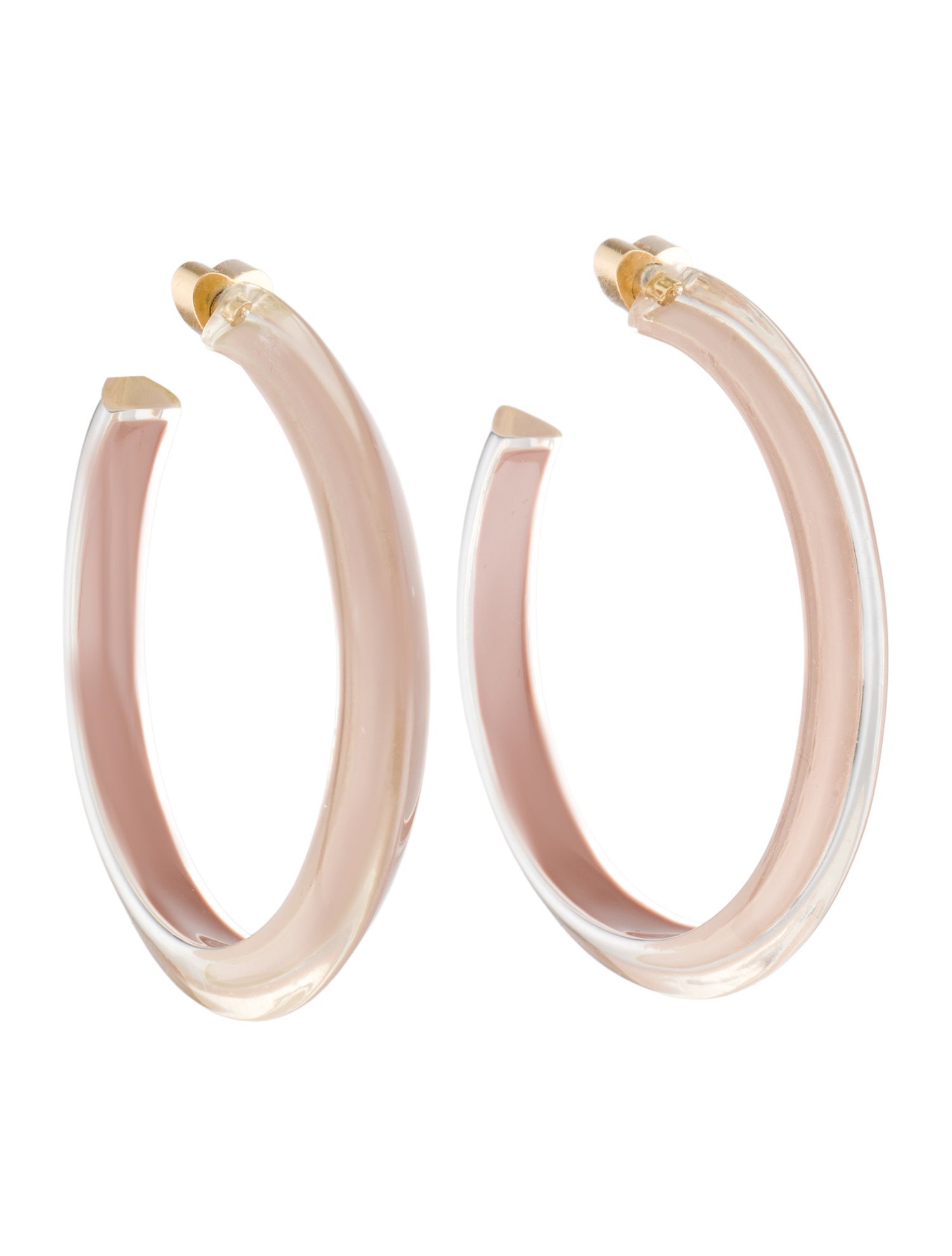 Alison Lou Lucite Medium Jelly Hoop Earrings
