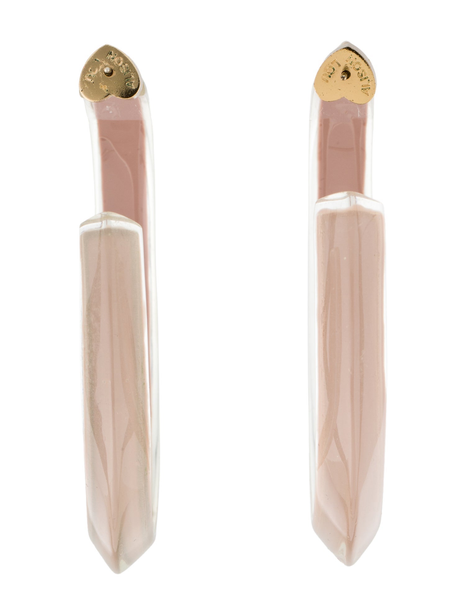 Alison Lou Lucite Large Jelly Hoop Earrings