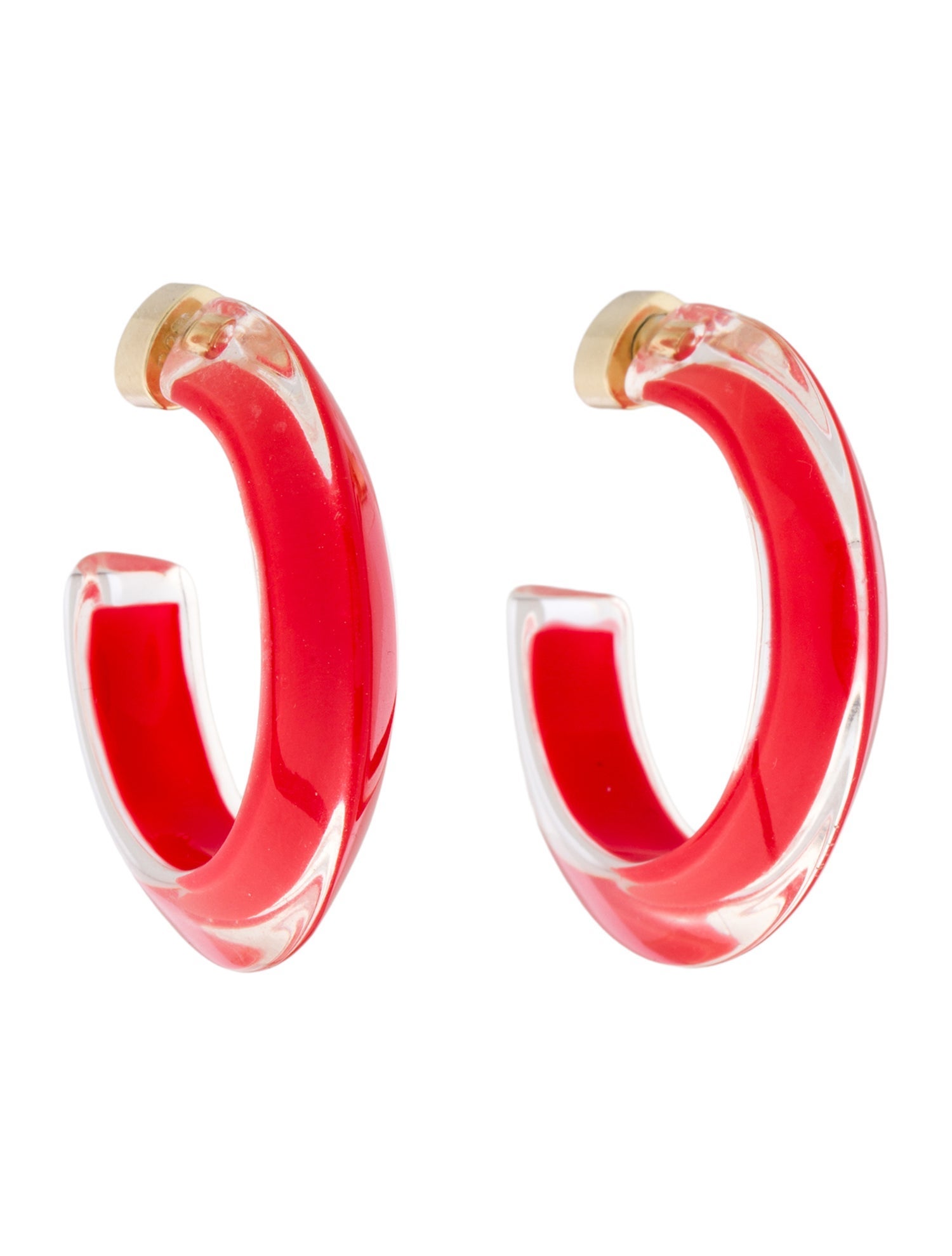 Alison Lou Lucite Small Jelly Hoop Earrings