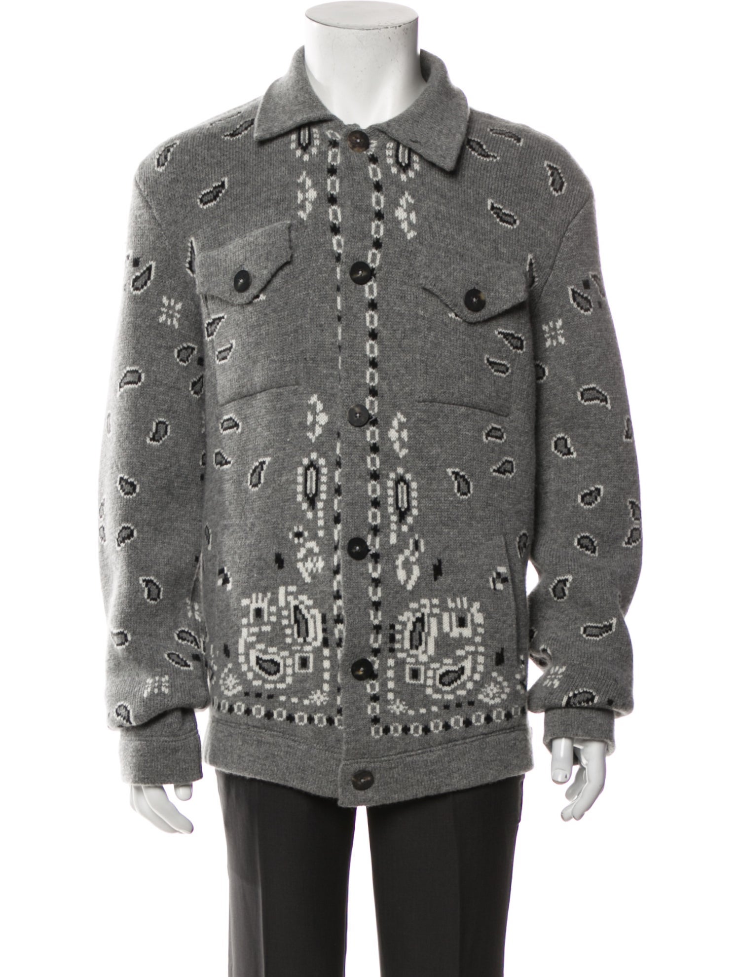 Alanui Virgin Wool Collar Cardigan w/ Tags