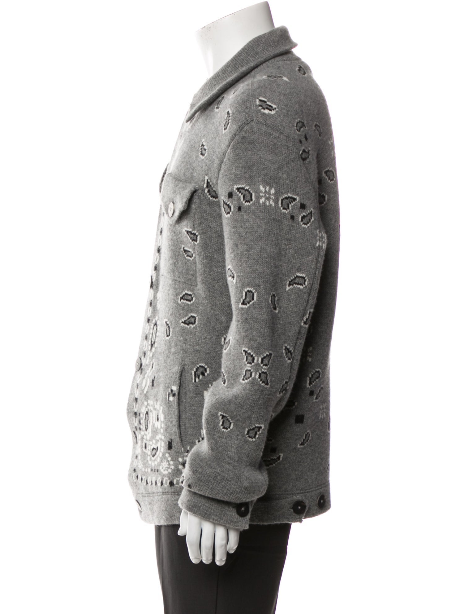 Alanui Virgin Wool Collar Cardigan w/ Tags