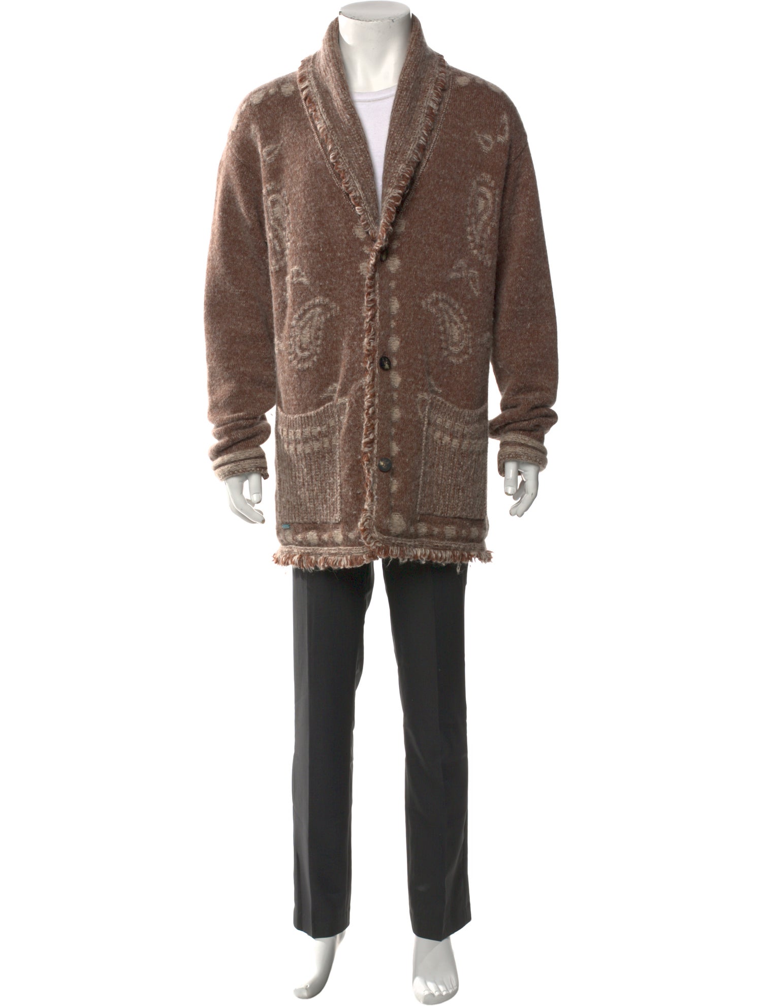 Alanui Wool Striped Cardigan