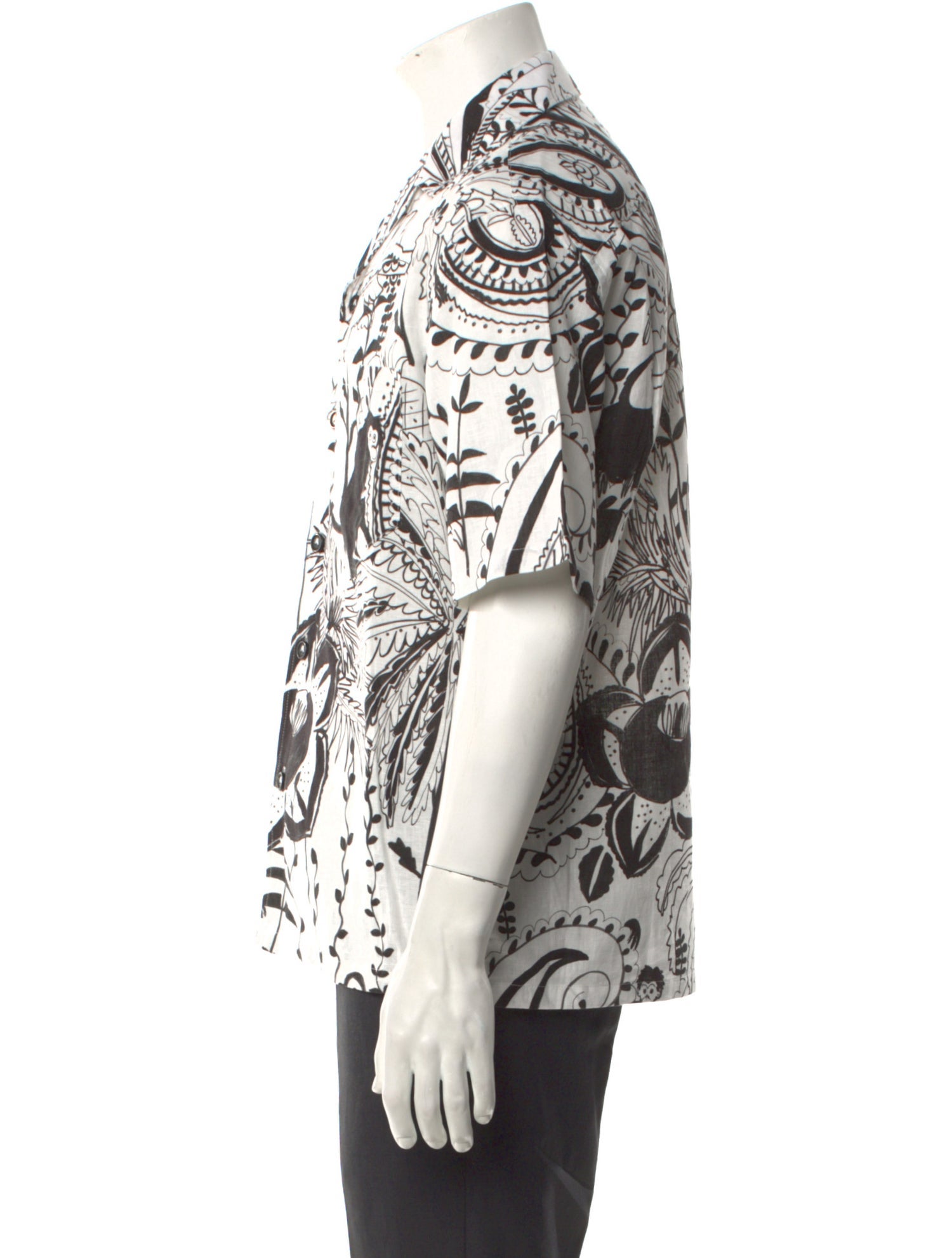 Alanui Floral Print Short Sleeve Shirt