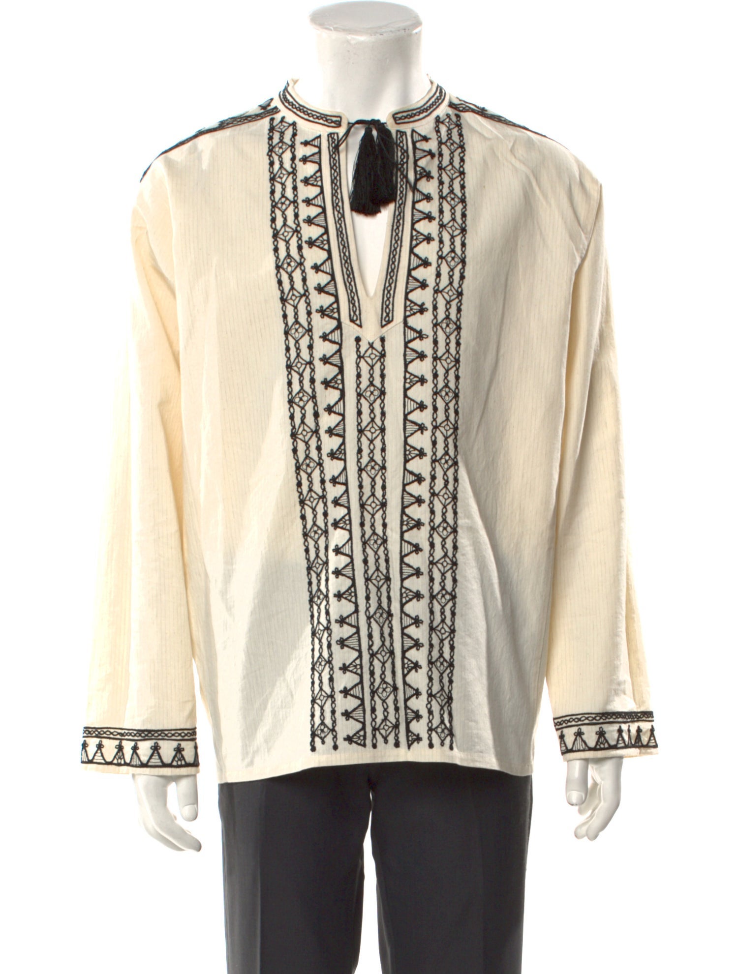 Alanui Printed Long Sleeve Denim Shirt