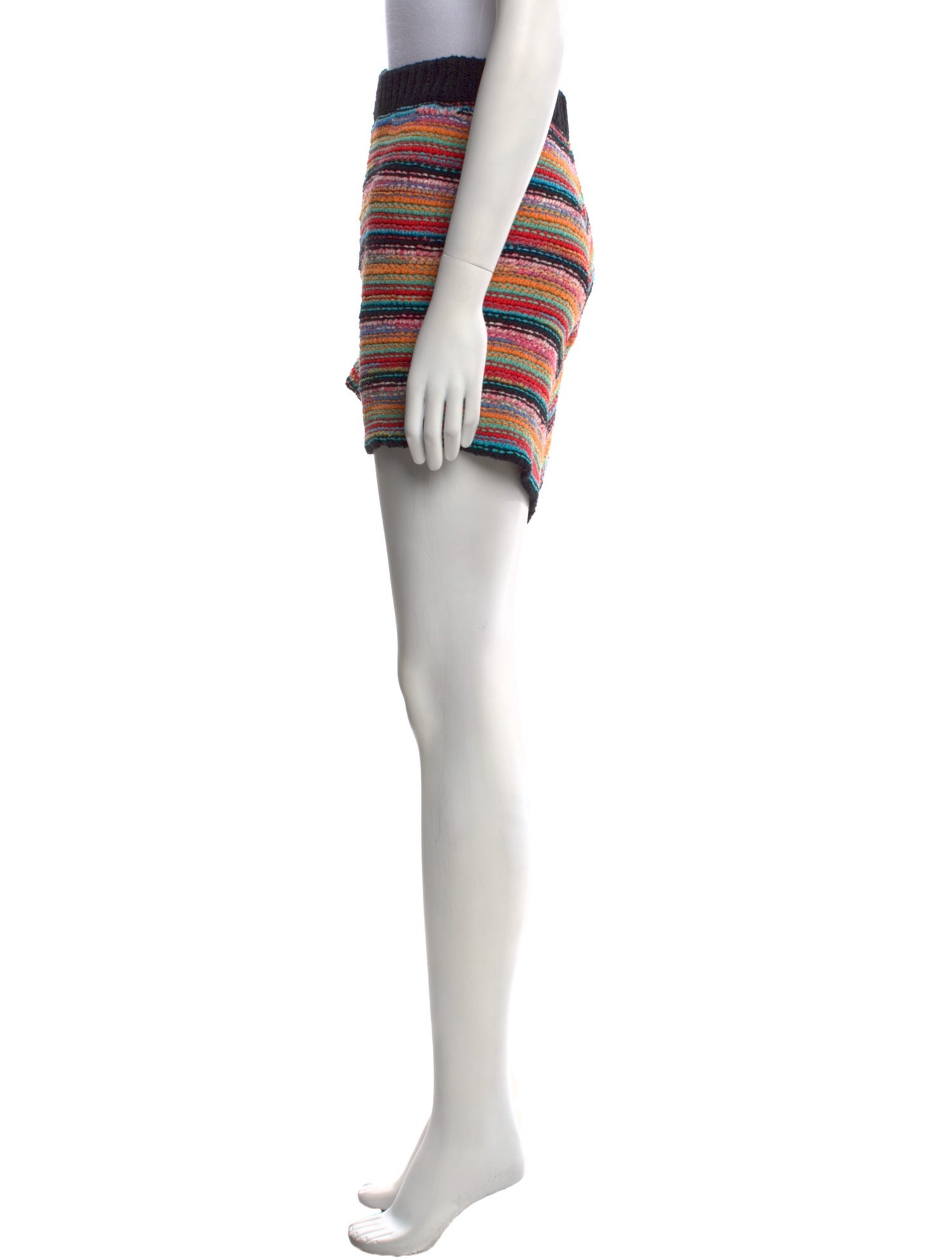 Alanui Striped Mini Shorts