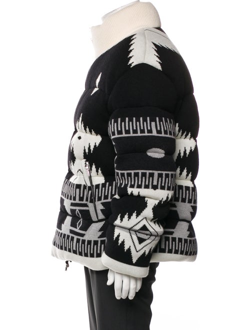 Alanui Virgin Wool Printed Puffer Coat