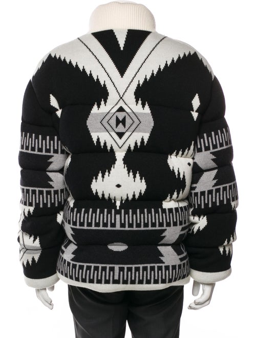 Alanui Virgin Wool Printed Puffer Coat