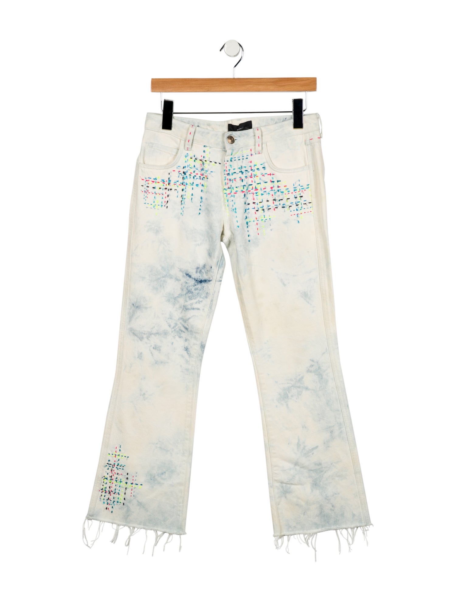 Alanui Mid-Rise Wide Leg Jeans