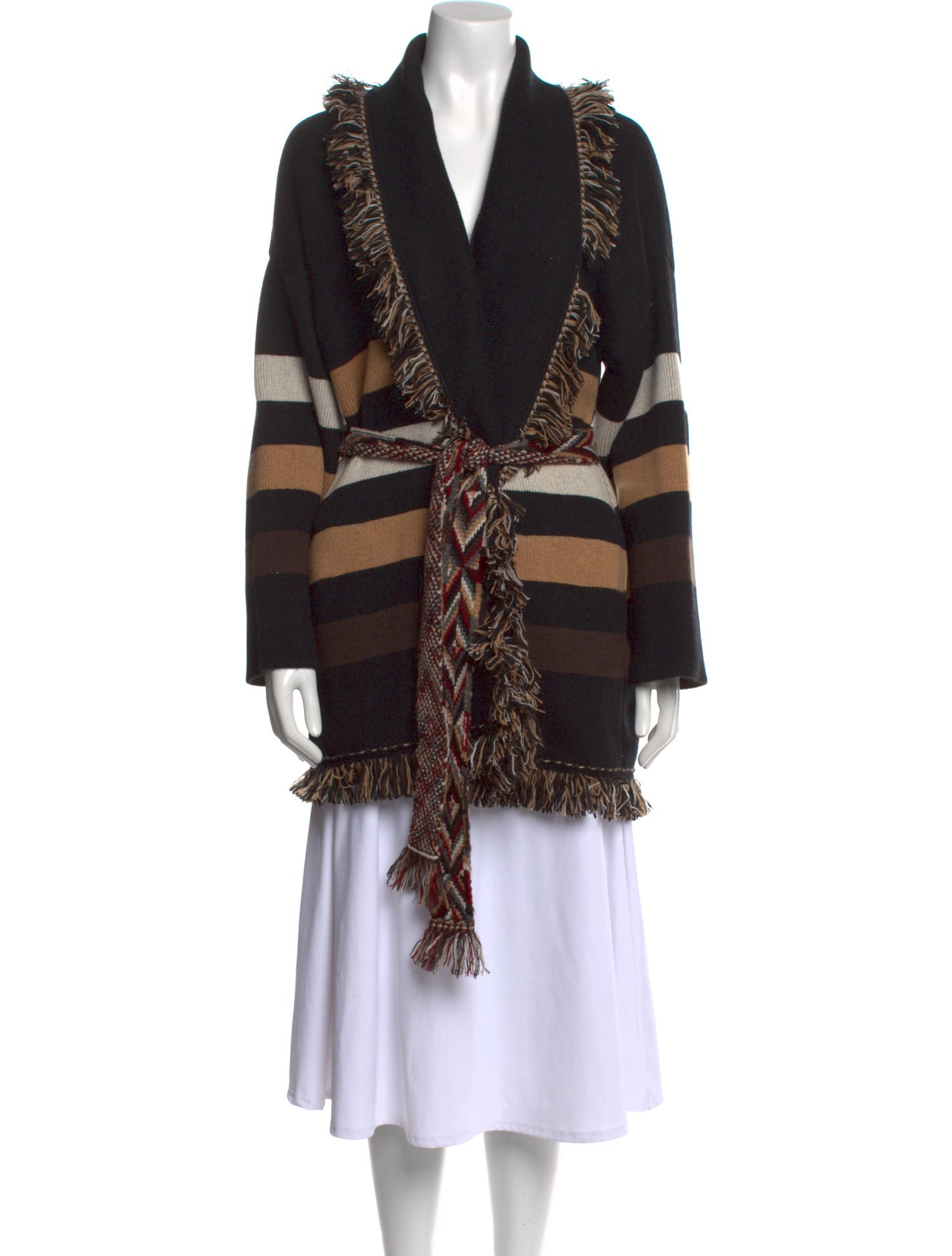 Alanui Cashmere Striped Sweater w/ Tags