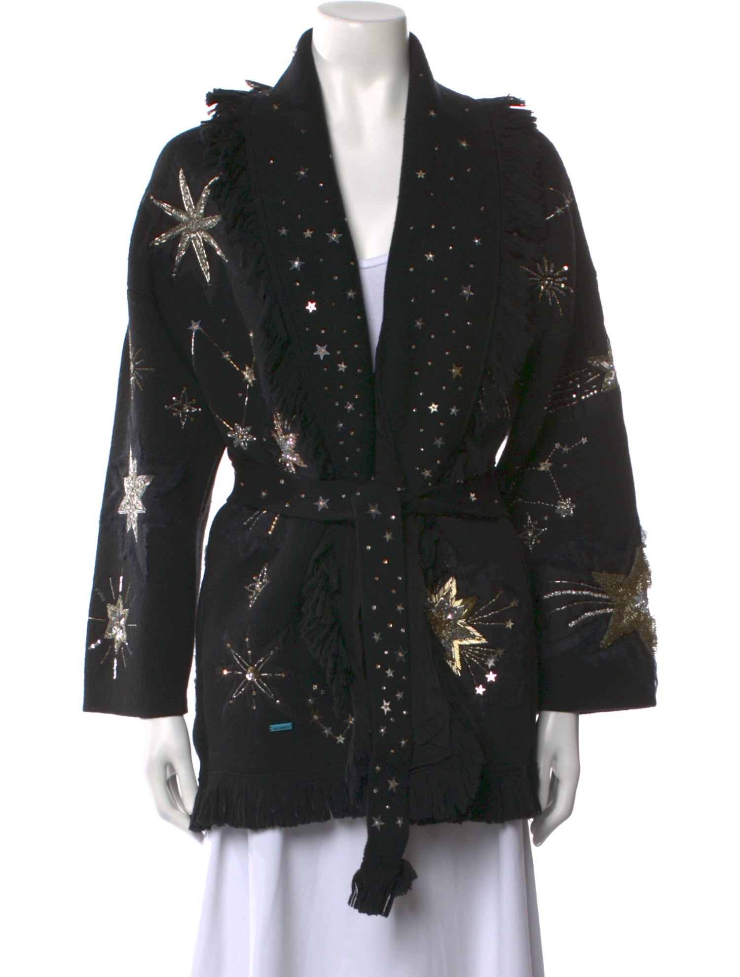 Alanui Virgin Wool Floral Print Sweater