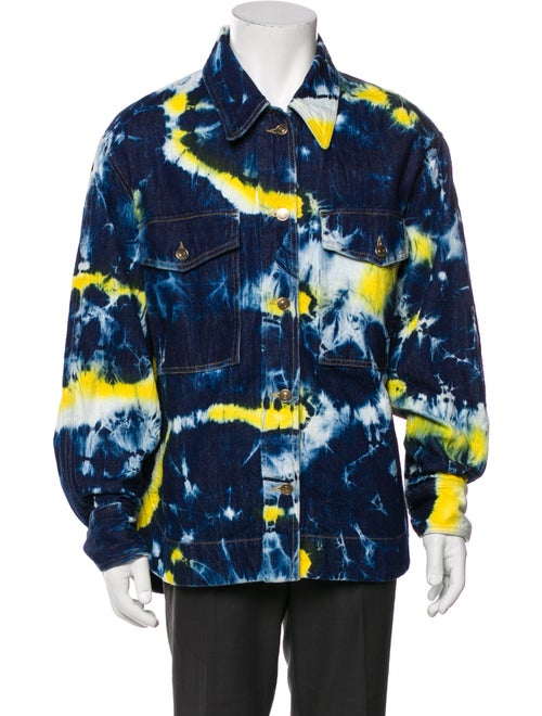 Alanui Tie-Dye Print Denim Jacket