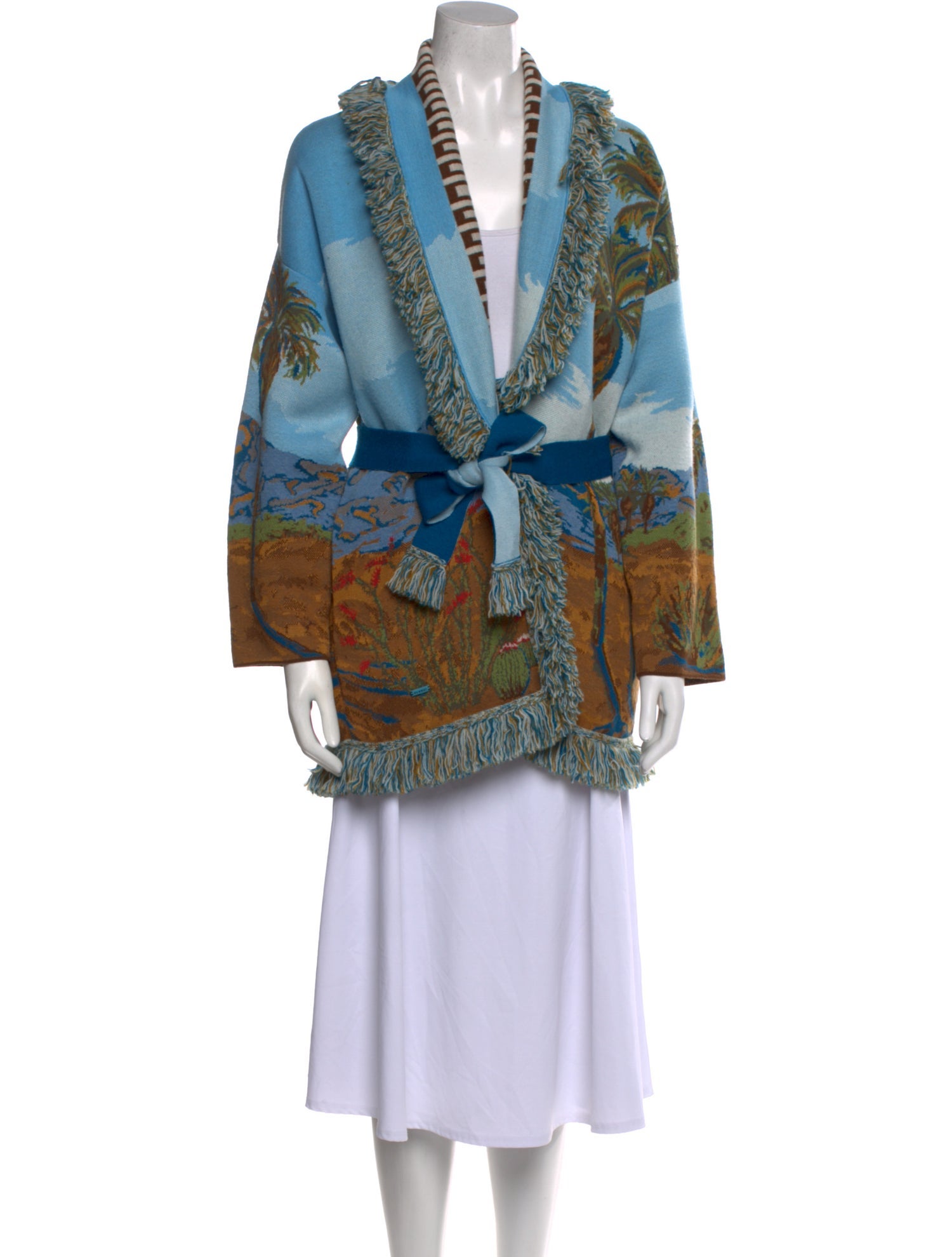 Alanui Printed V-Neck Sweater