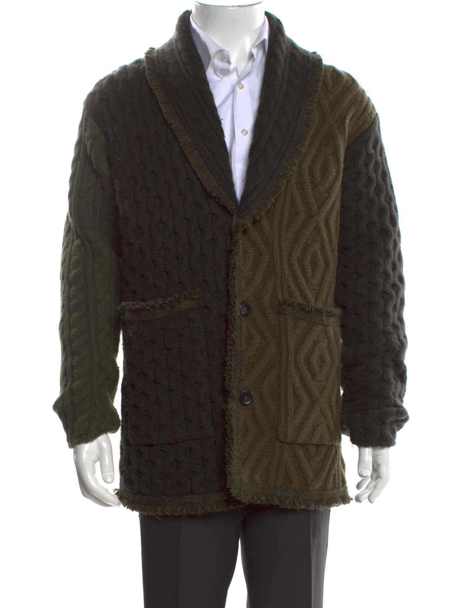 Alanui Virgin Wool V-Neck Cardigan