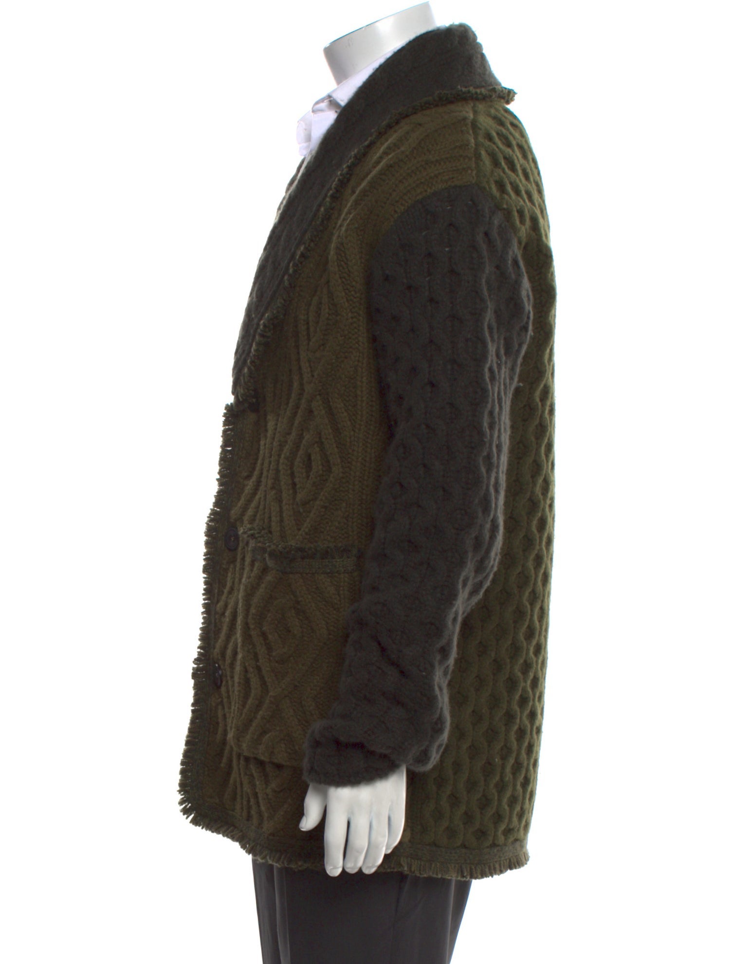 Alanui Virgin Wool V-Neck Cardigan