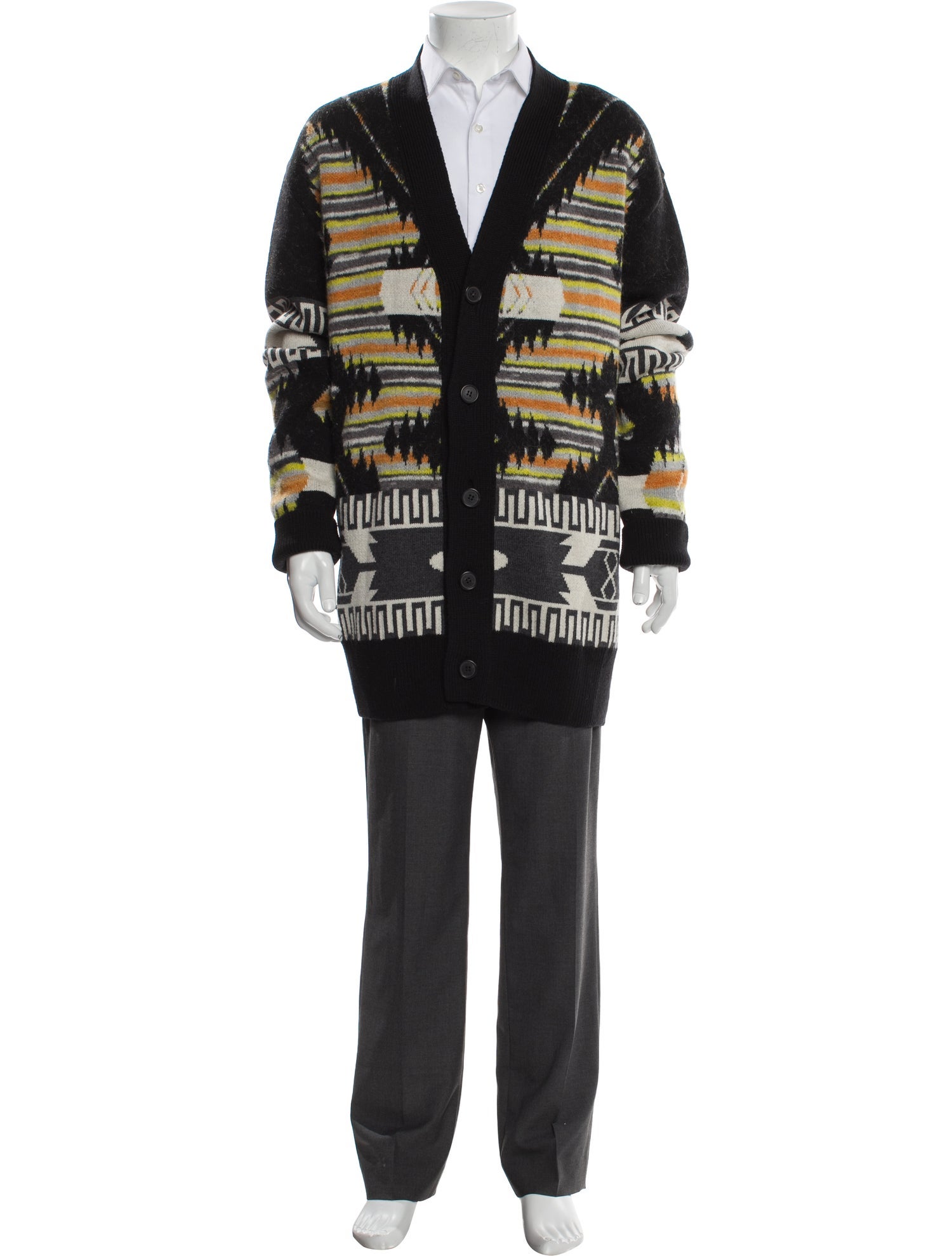 Alanui Virgin Wool Printed Cardigan