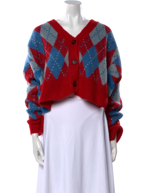 Alanui Alpaca Plaid Print Sweater