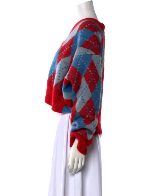 Alanui Alpaca Plaid Print Sweater