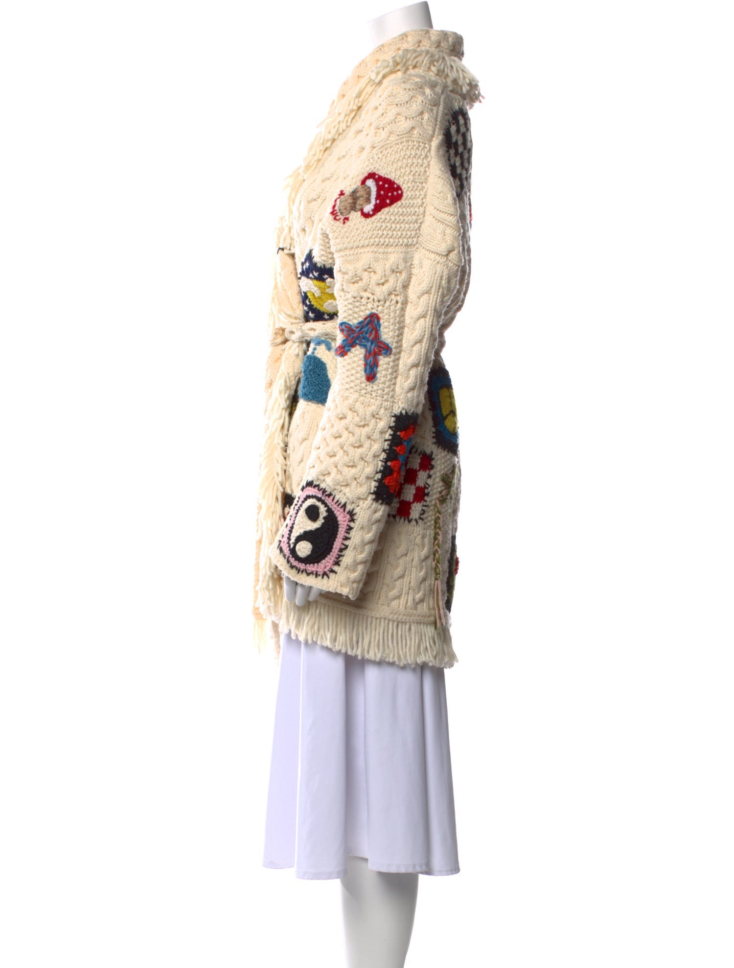 Alanui Printed V-Neck Sweater