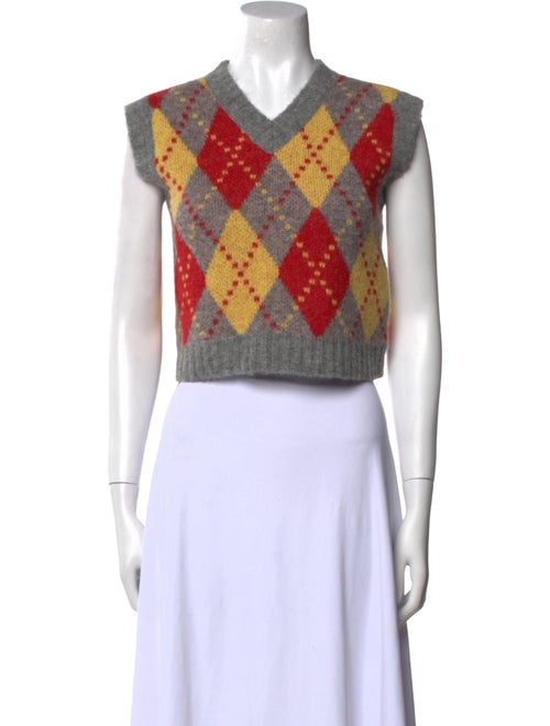 Alanui Printed V-Neck Sweater