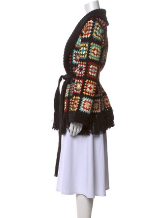 Alanui Printed V-Neck Sweater