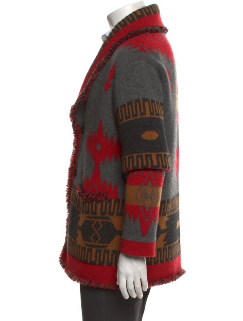 Alanui Cashmere Colorblock Pattern Cardigan