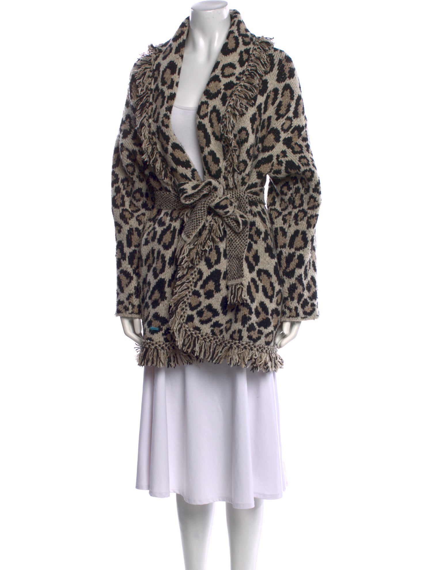 Alanui Wool Animal Print Sweater