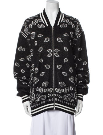 Alanui Striped Bomber Jacket