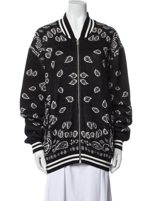 Alanui Striped Bomber Jacket