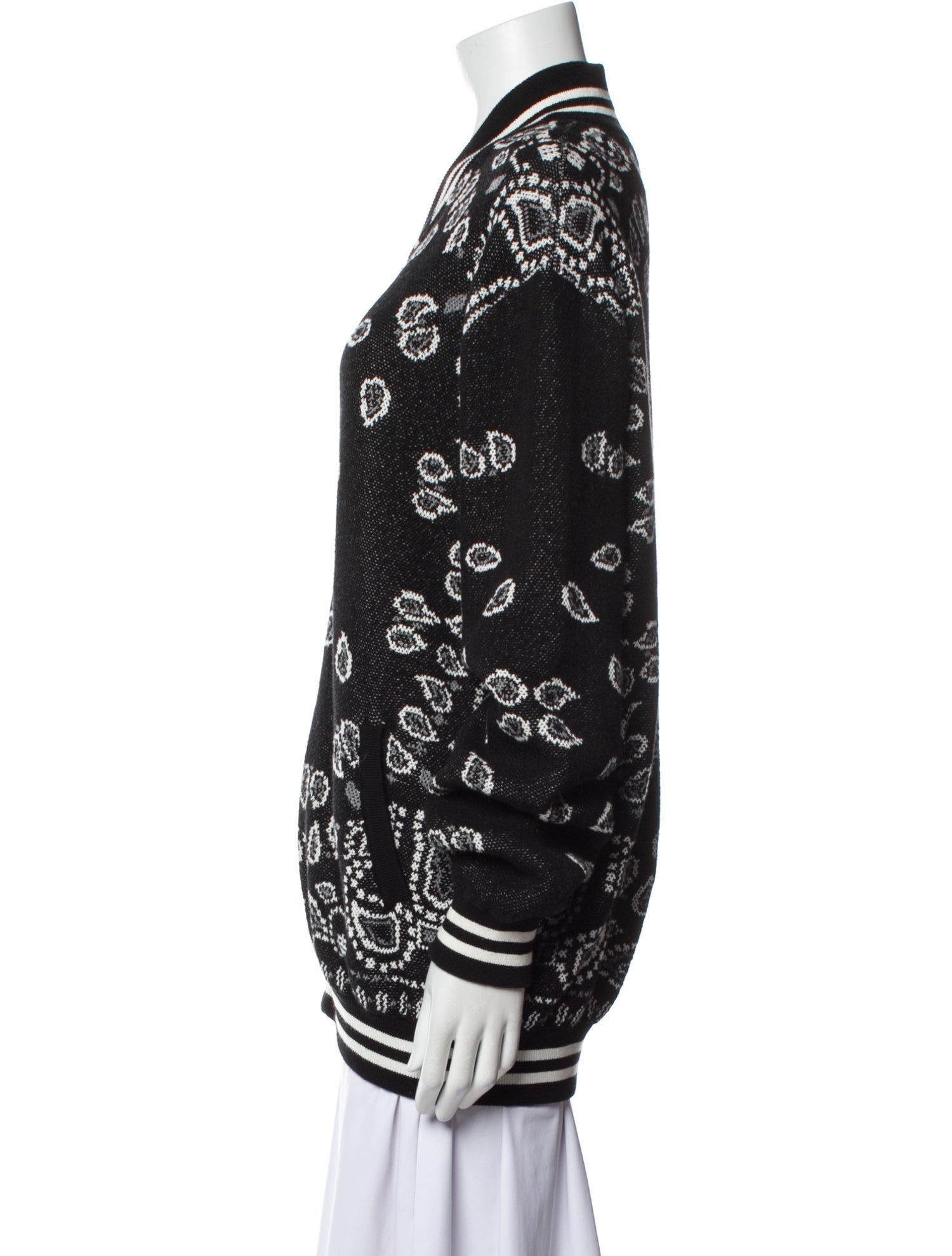 Alanui Striped Bomber Jacket