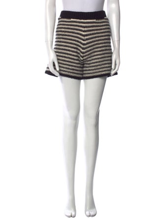 Alanui Striped Mini Shorts
