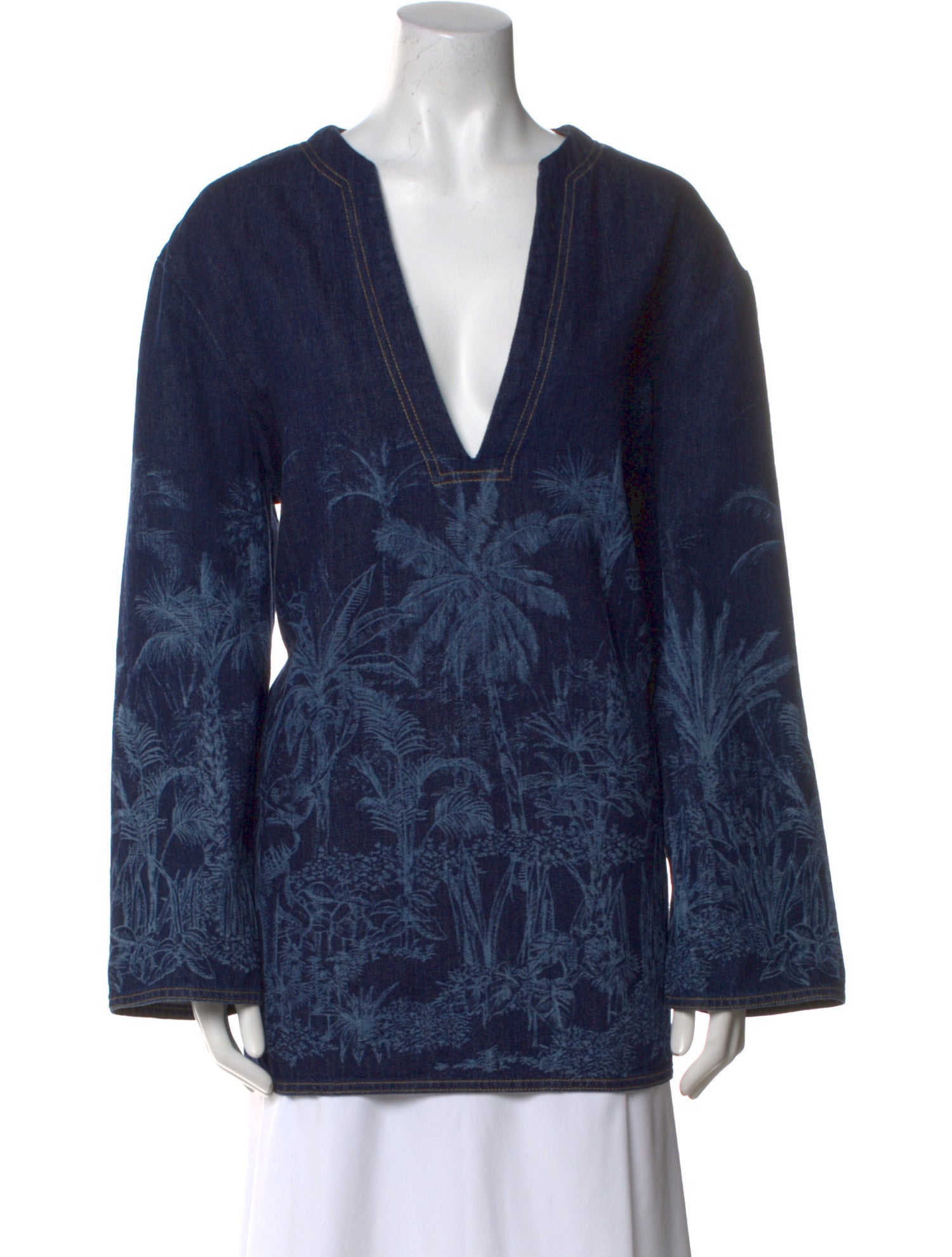 Alanui Printed V-Neck Tunic