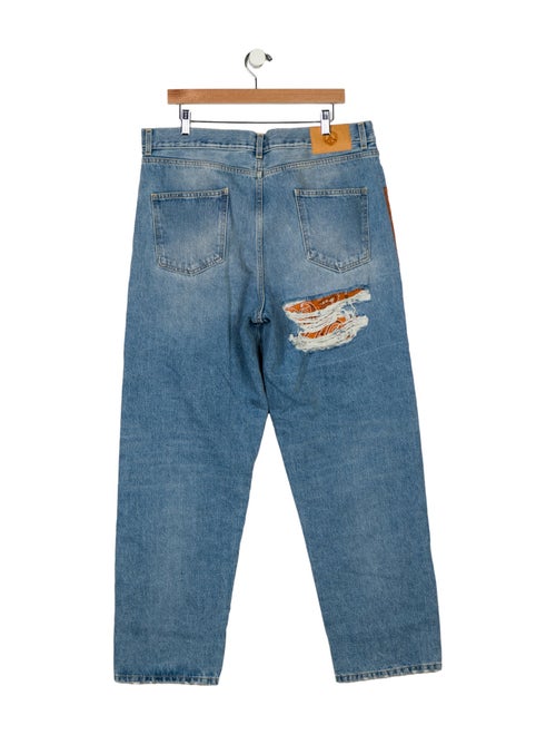 Alanui High-Rise Straight Leg Jeans