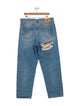 Alanui High-Rise Straight Leg Jeans