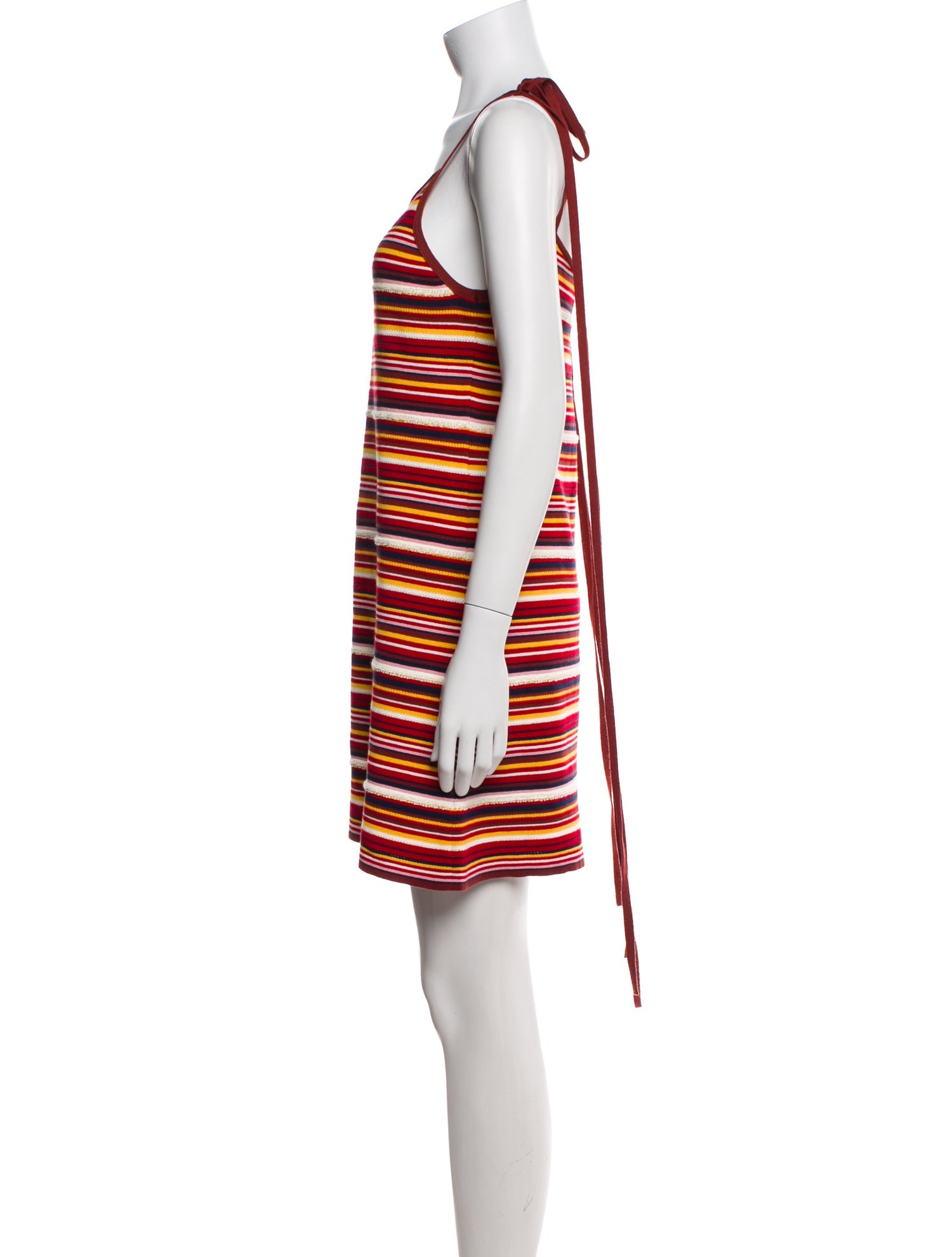 Alanui Striped Mini Dress