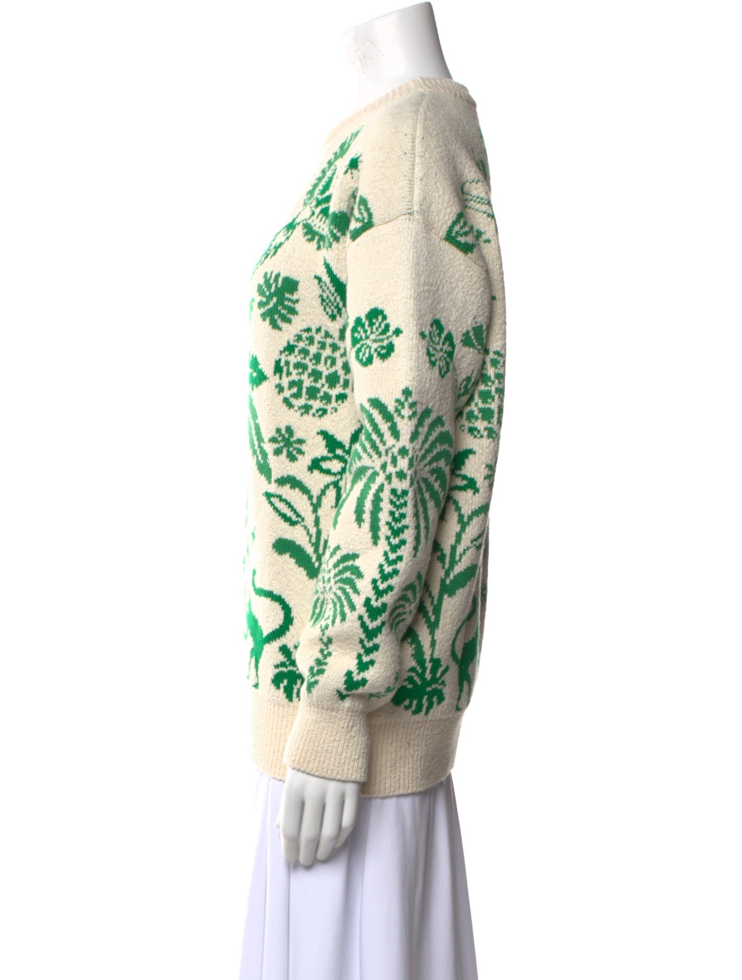 Alanui Printed Crew Neck Sweater