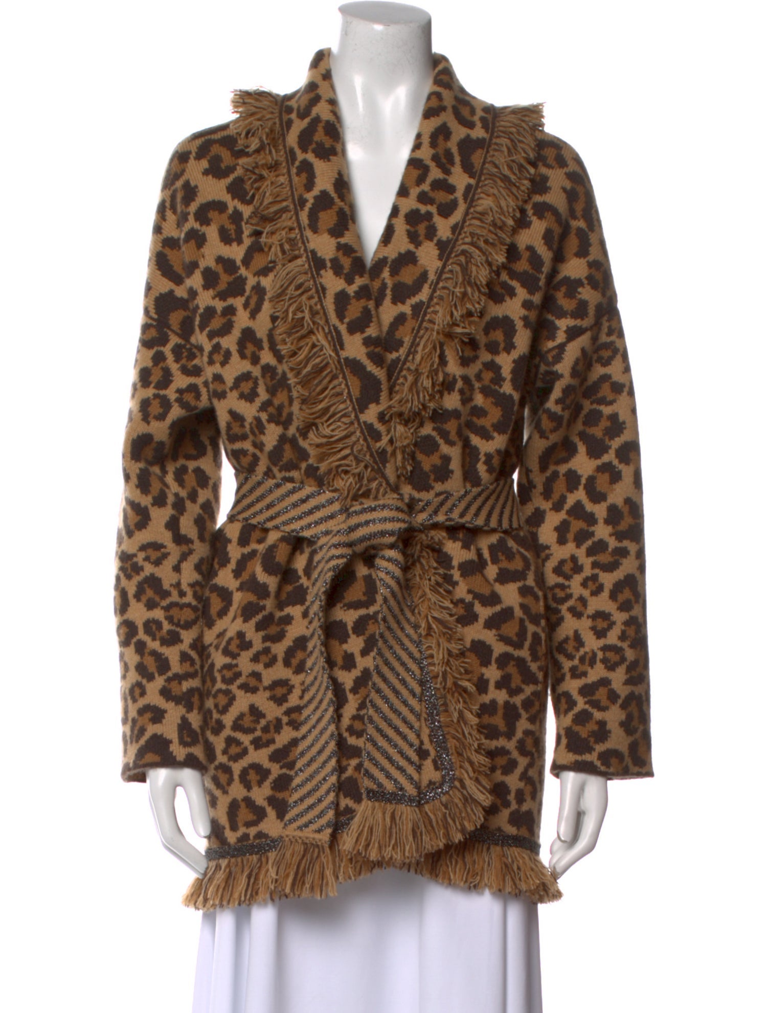 Alanui Cashmere Animal Print Sweater