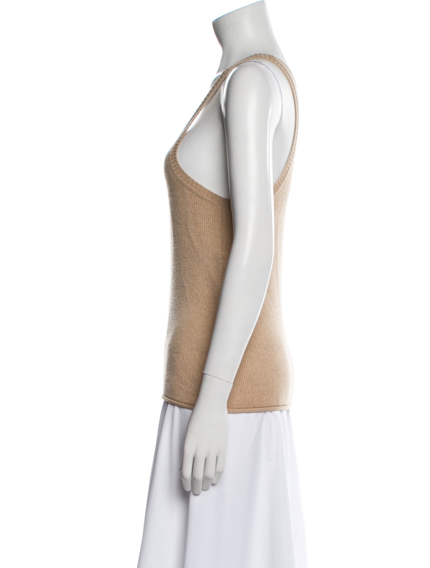 Alanui Cashmere Scoop Neck Top