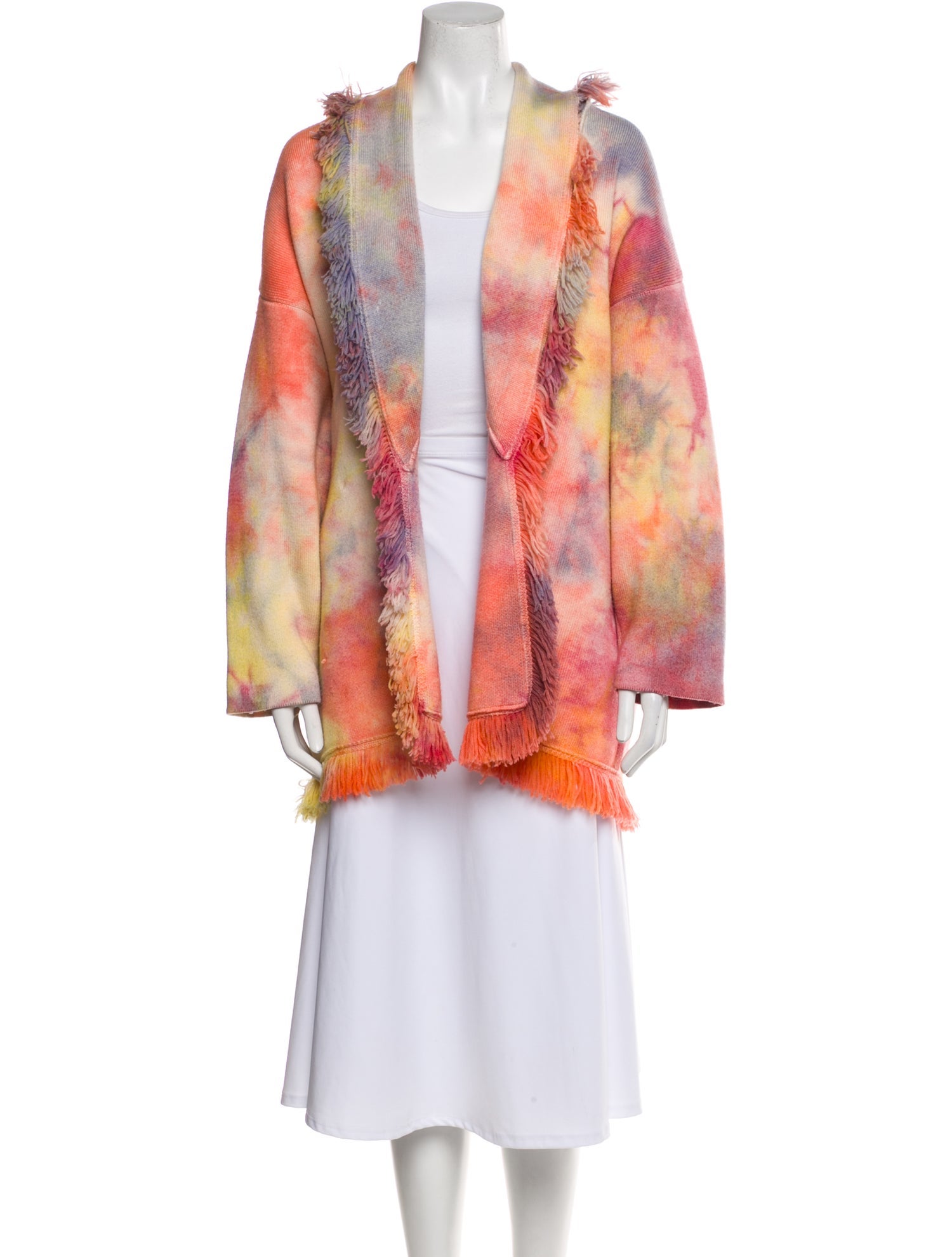 Alanui Wool Tie-Dye Print Sweater