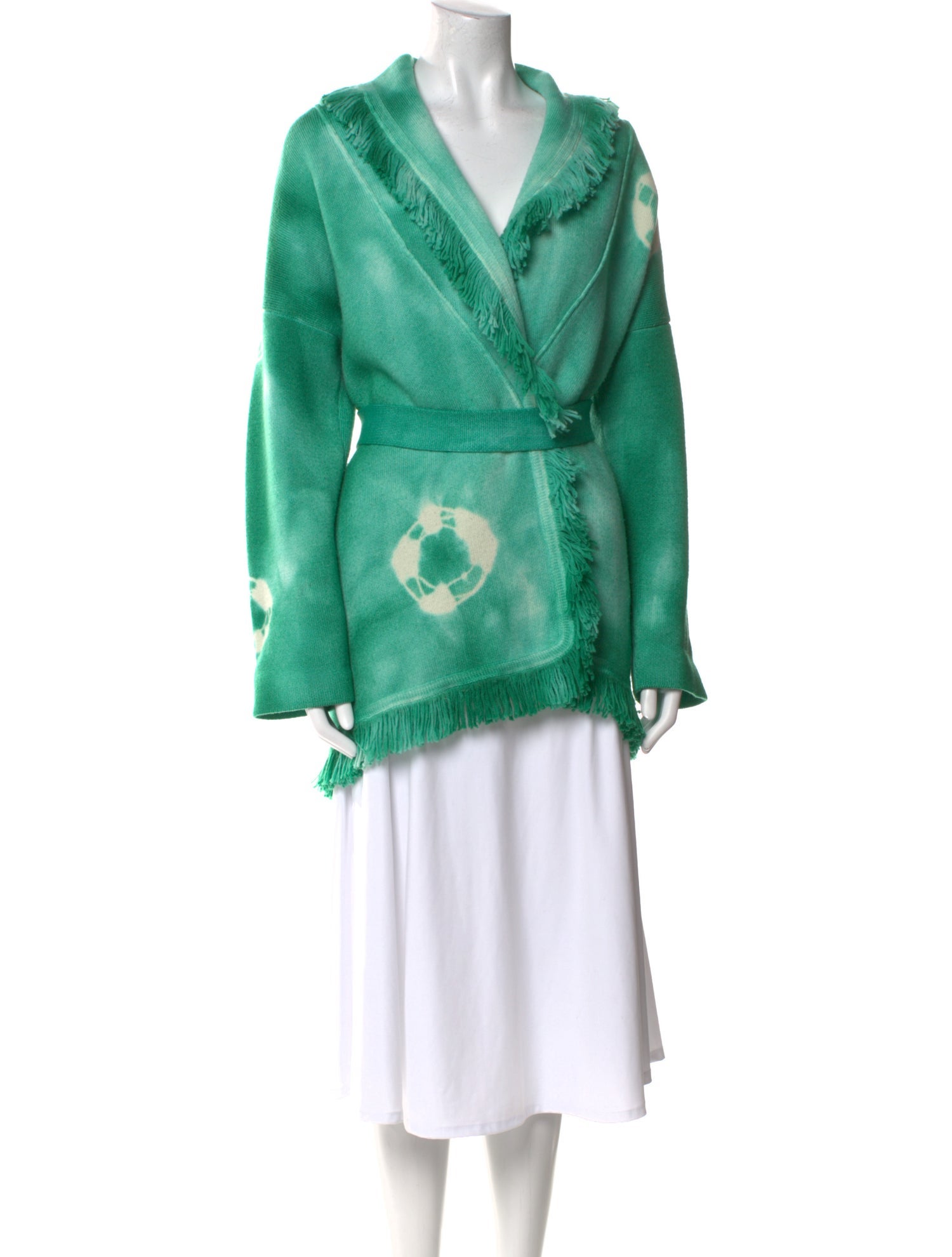 Alanui Wool Tie-Dye Print Sweater