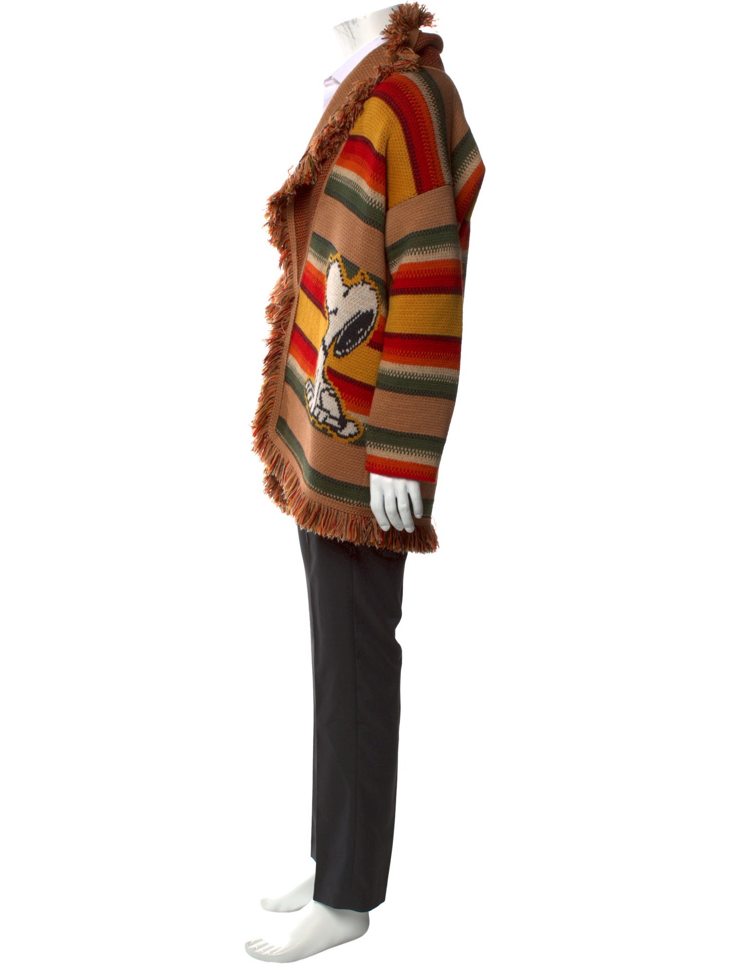 Alanui Virgin Wool Striped Cardigan