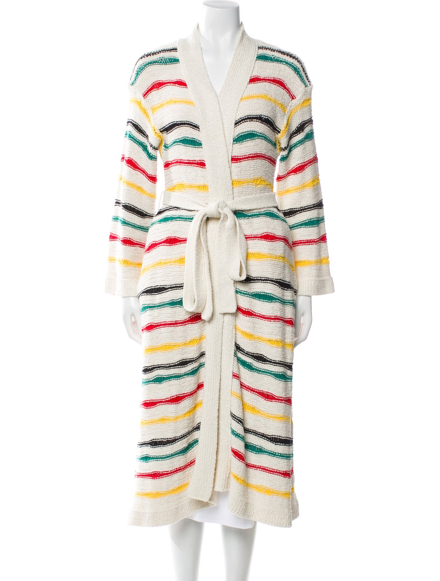 Alanui Striped Open Front Sweater