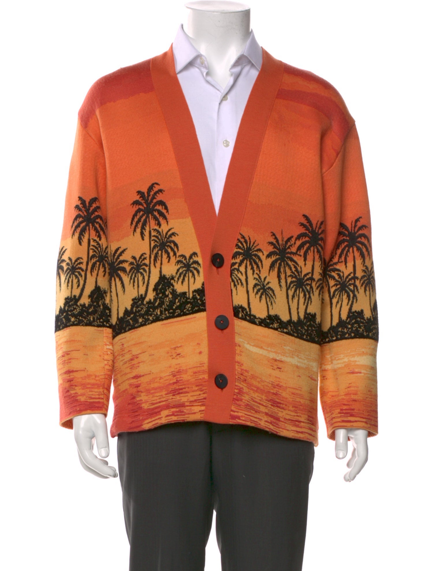 Alanui Graphic Print V-Neck Cardigan