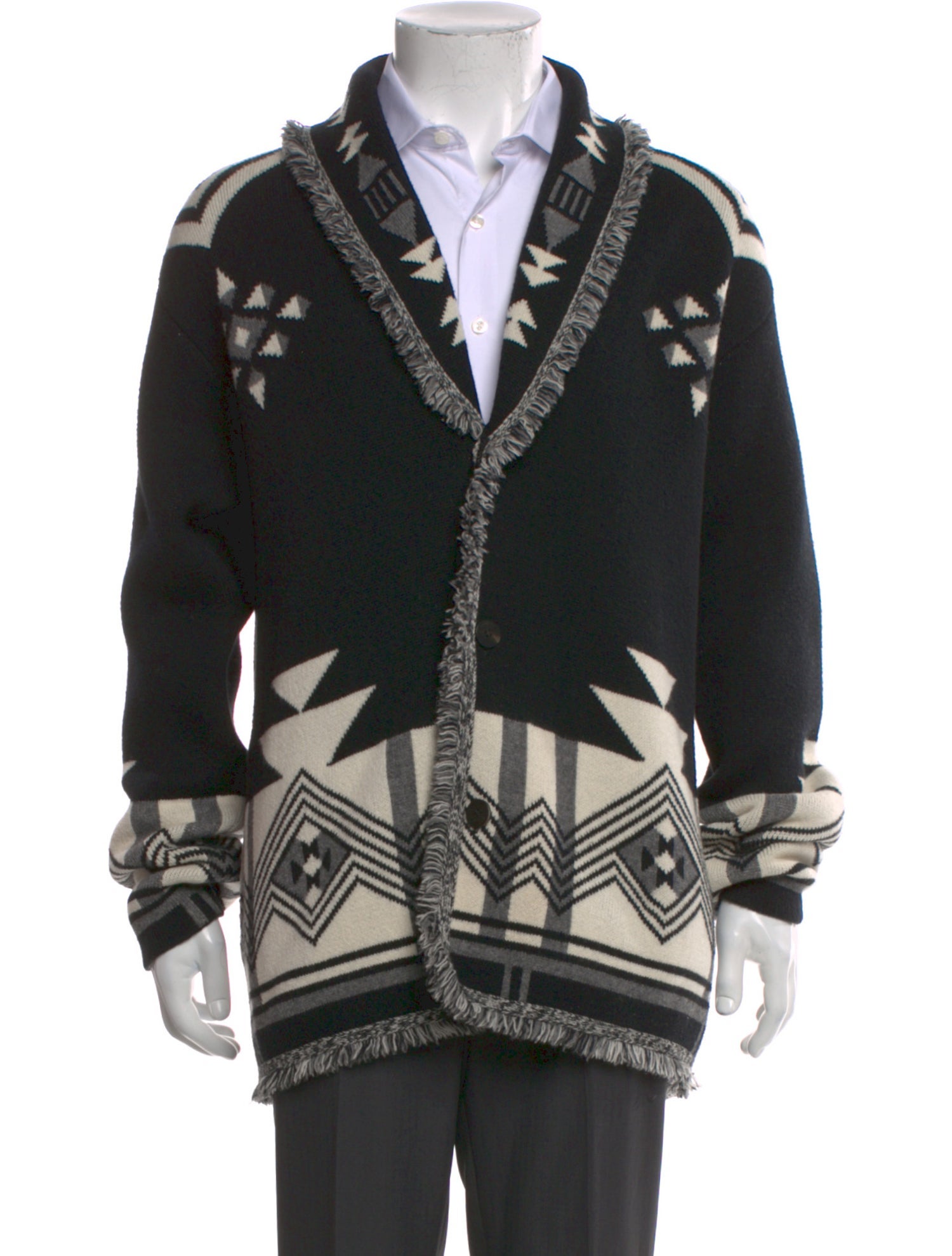 Alanui Wool Patterned Cardigan