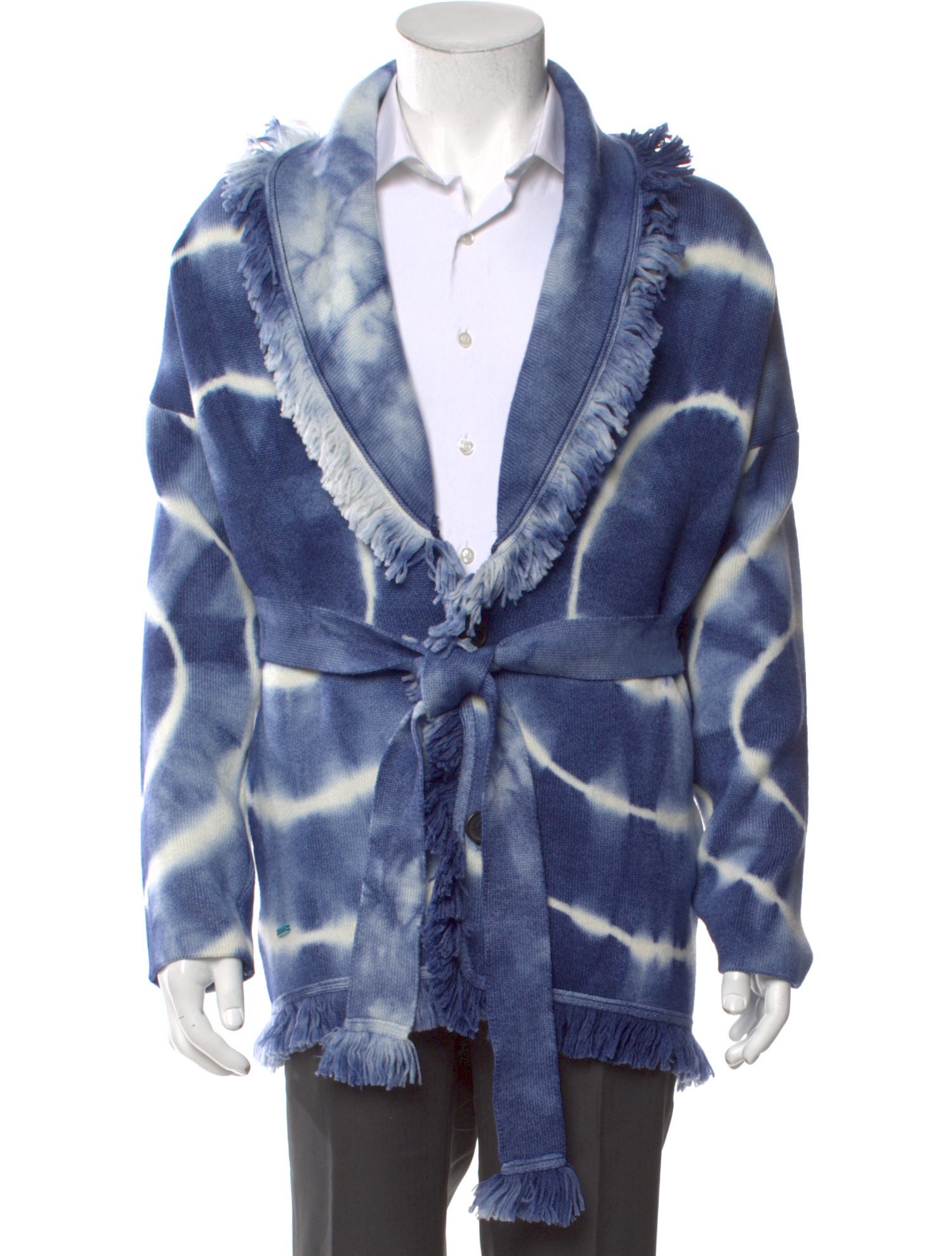 Alanui Virgin Wool Tie-Dye Print Cardigan