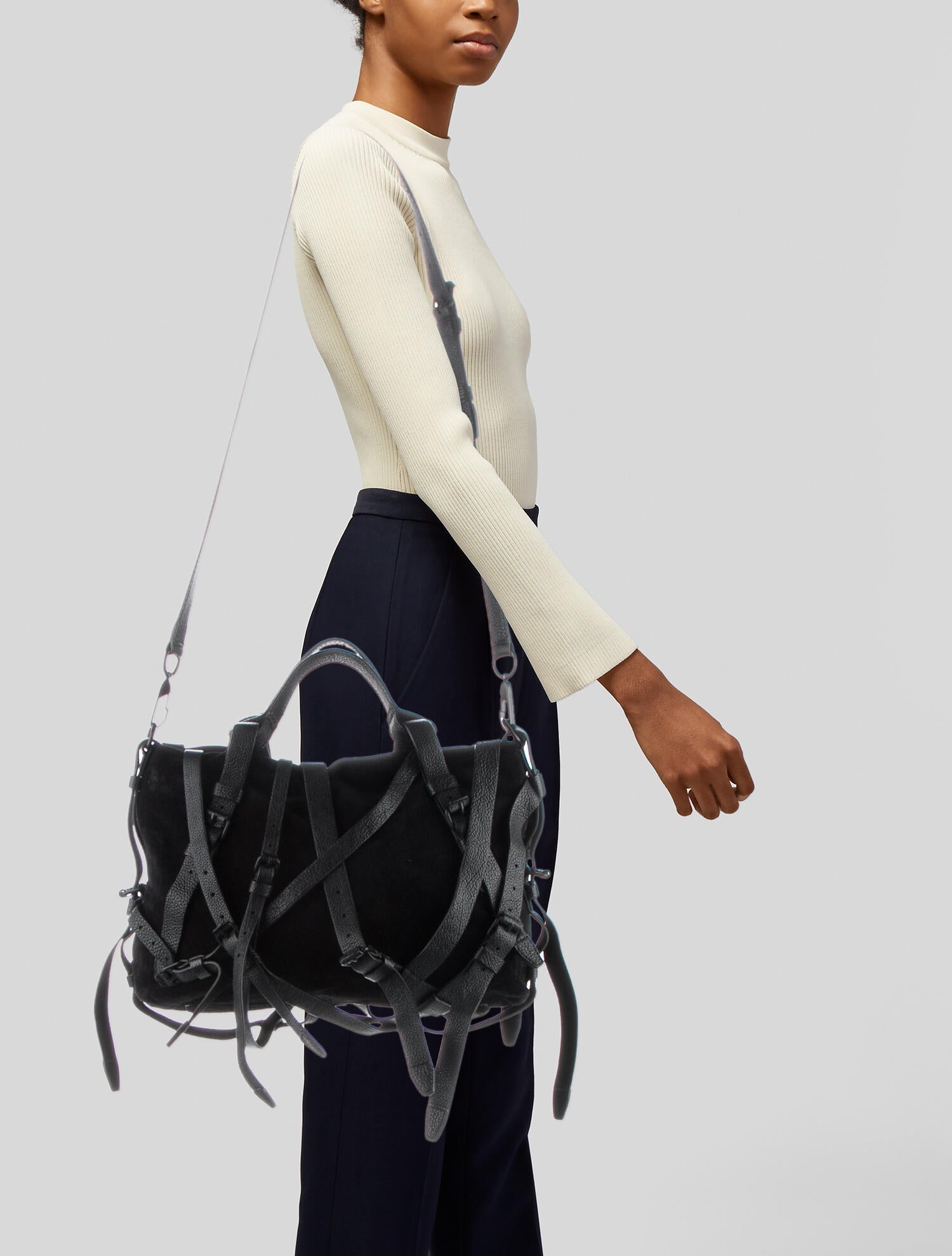 Alexander Wang Kristen Buckle Bag - Black Satchels, Handbags