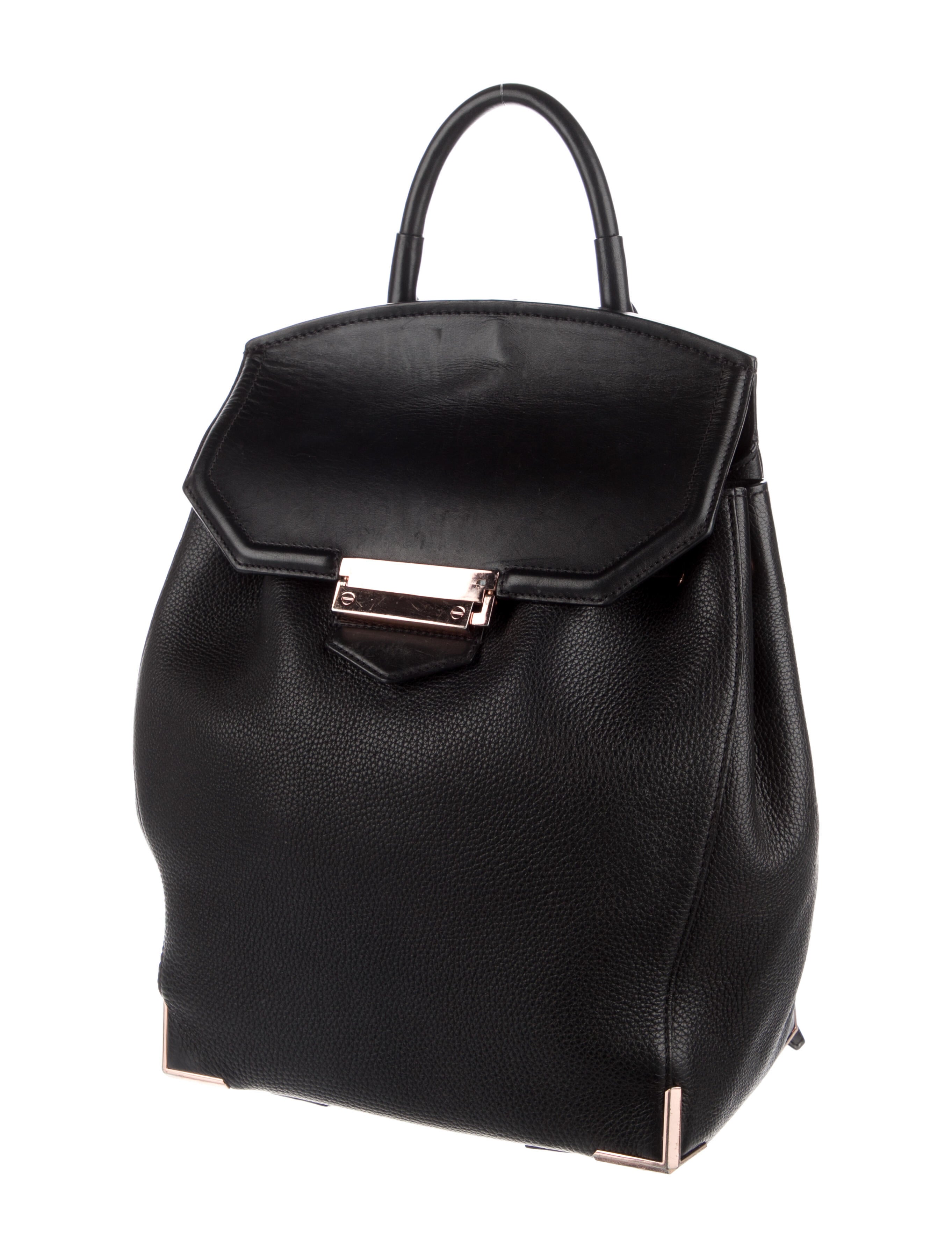 Alexander Wang Leather Marti Backpack Black Backpacks, Handbags