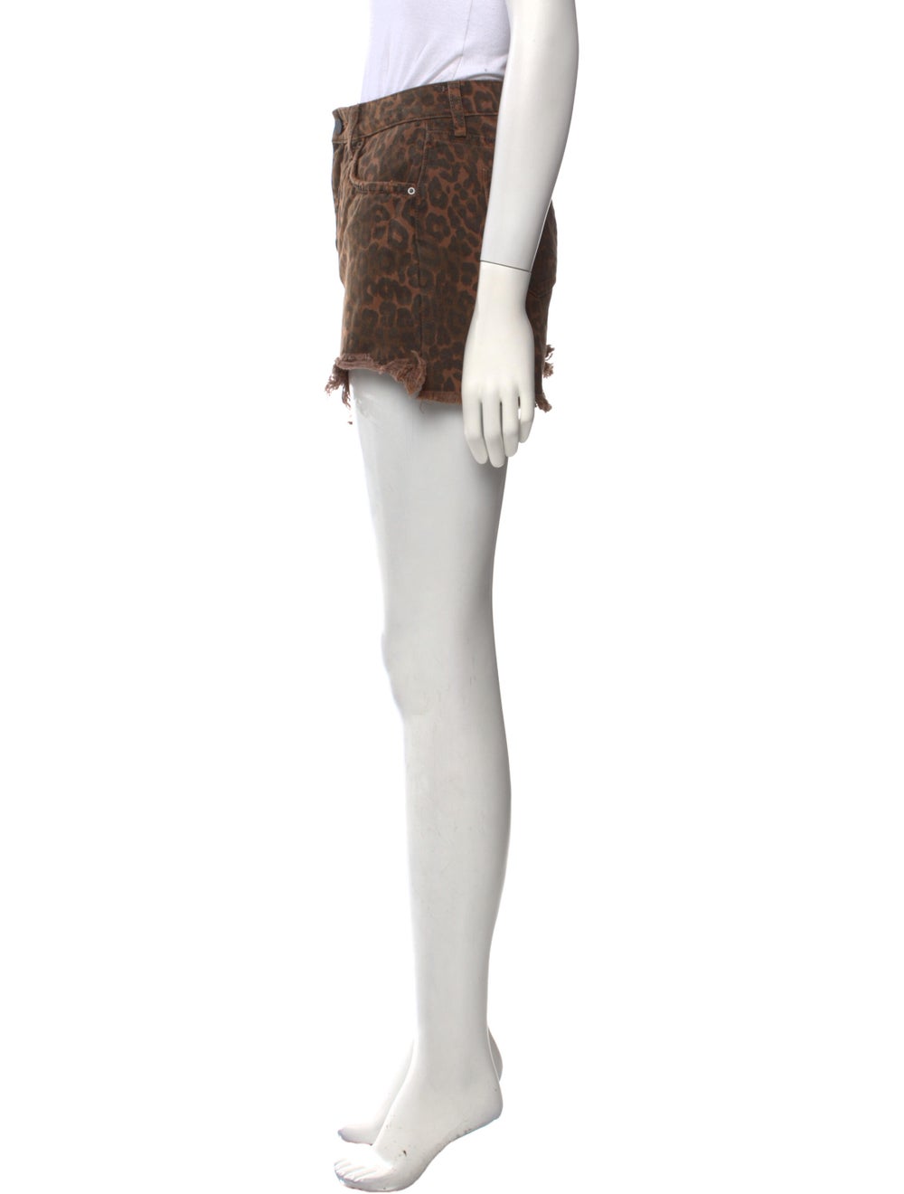 Alexander Wang Animal Print Mini Shorts - image 2