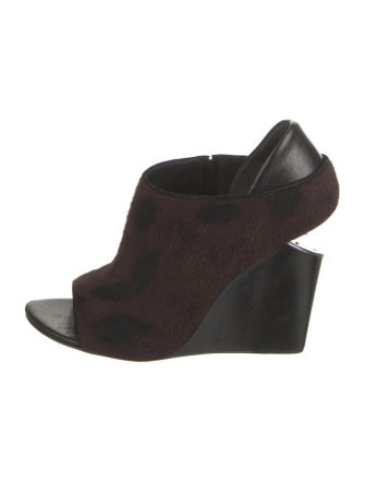 Alexander Wang Ponyhair Slingback Sandals