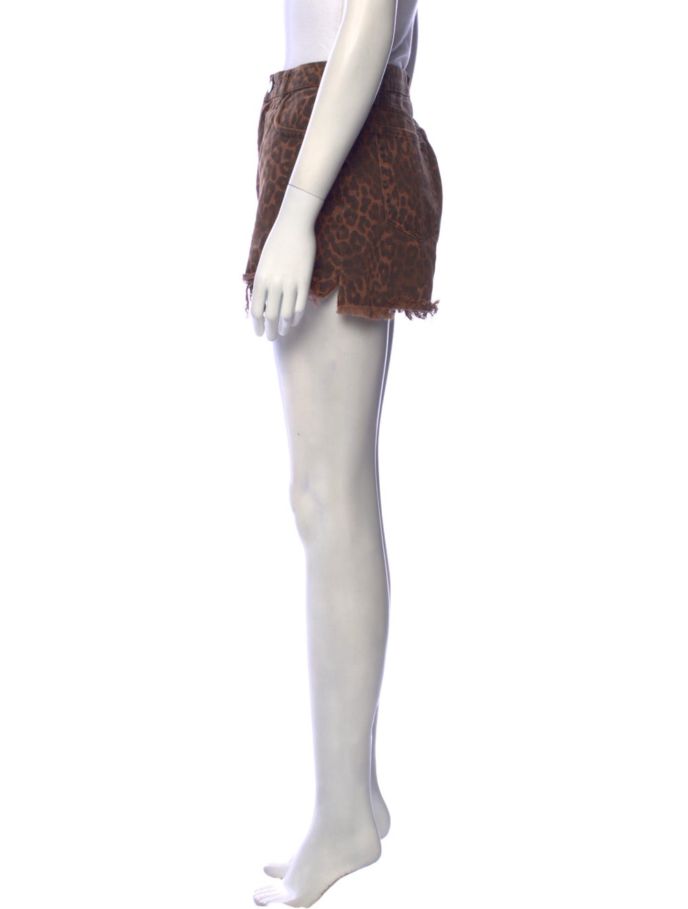 Alexander Wang Animal Print Mini Shorts - image 2